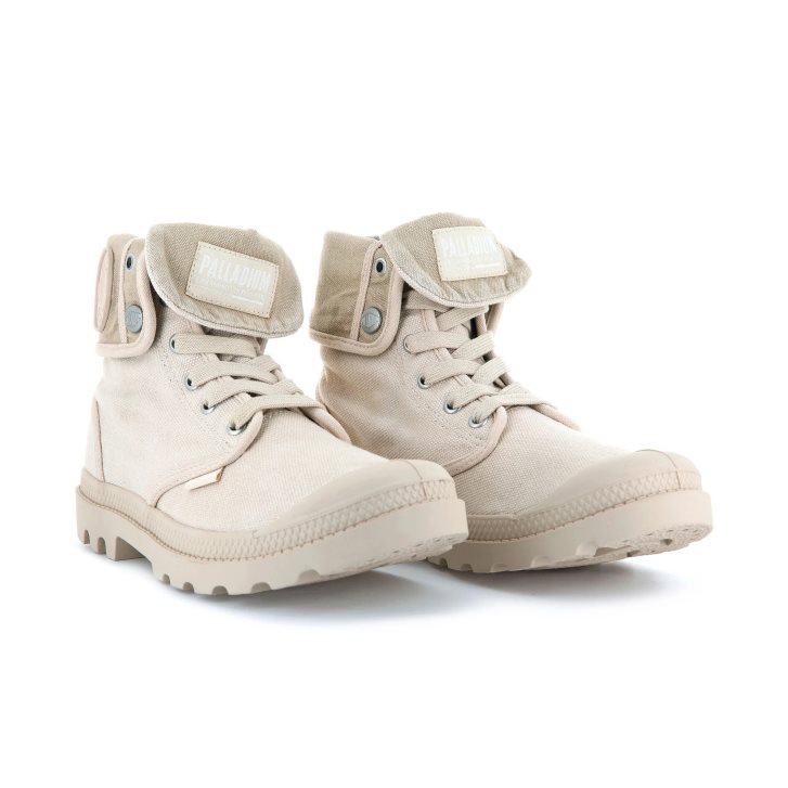 Palladium Baggy Støvler Herre Pisket Krem | 629857-ROF