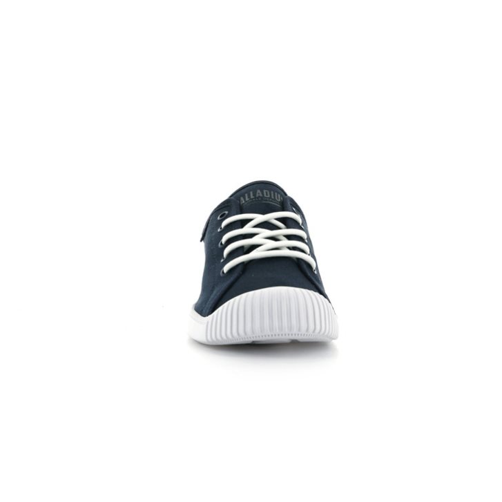 Palladium Easy Blonder Canvas Low Tops Joggesko Dame Marineblå | 876294-ROB