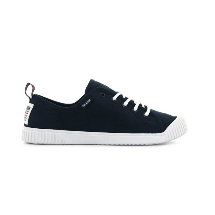 Palladium Easy Blonder Canvas Low Tops Joggesko Dame Marineblå | 876294-ROB