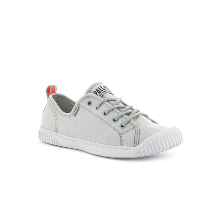 Palladium Easy Blonder Canvas Low Tops Joggesko Dame Lyse Grå | 987150-EXH