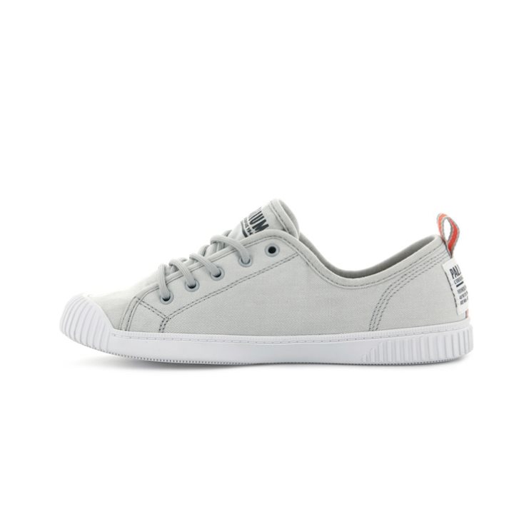 Palladium Easy Blonder Canvas Low Tops Joggesko Dame Lyse Grå | 987150-EXH