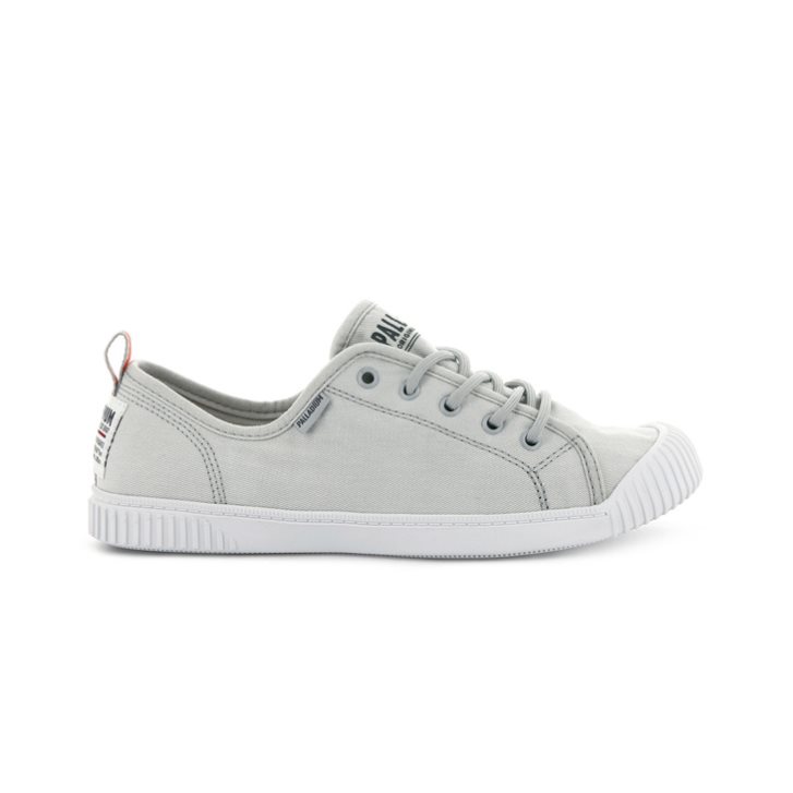 Palladium Easy Blonder Canvas Low Tops Joggesko Dame Lyse Grå | 987150-EXH