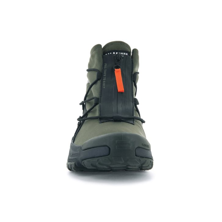 Palladium Off-grid Hi Zip Vanntette + Joggesko Herre Olivengrønne | 561427-PIU