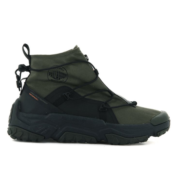 Palladium Off-grid Hi Zip Vanntette + Joggesko Dame Olivengrønne | 682149-ETY