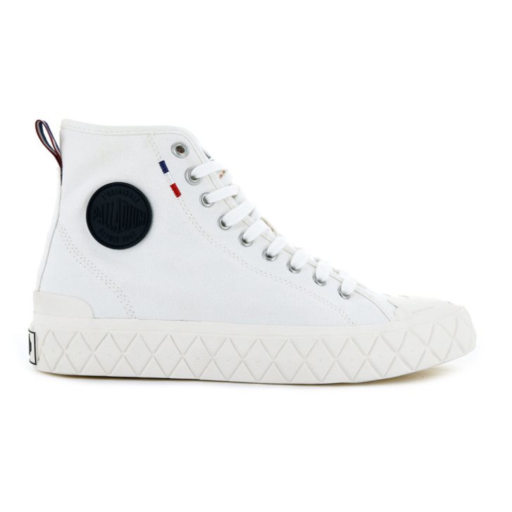 Palladium Palla Ace Canvas High Tops Joggesko Dame Hvite | 738064-OQL