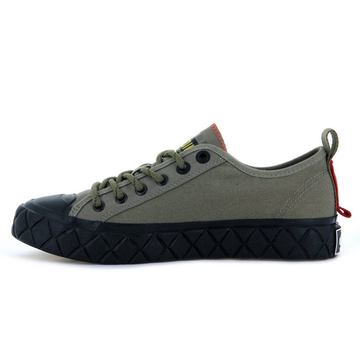 Palladium Palla Ace Supply LO Low Tops Joggesko Herre Olivengrønne | 017435-NHJ