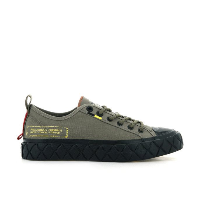 Palladium Palla Ace Supply LO Low Tops Joggesko Dame Olivengrønne | 825394-FVB