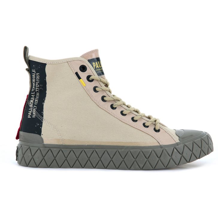 Palladium Palla Ace Supply Mid High Tops Joggesko Dame Khaki | 126089-ITS