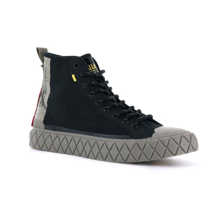 Palladium Palla Ace Supply Mid High Tops Joggesko Dame Svarte | 641097-NLO