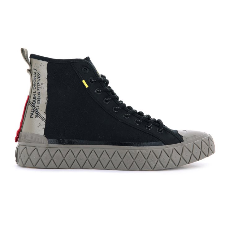 Palladium Palla Ace Supply Mid High Tops Joggesko Dame Svarte | 641097-NLO