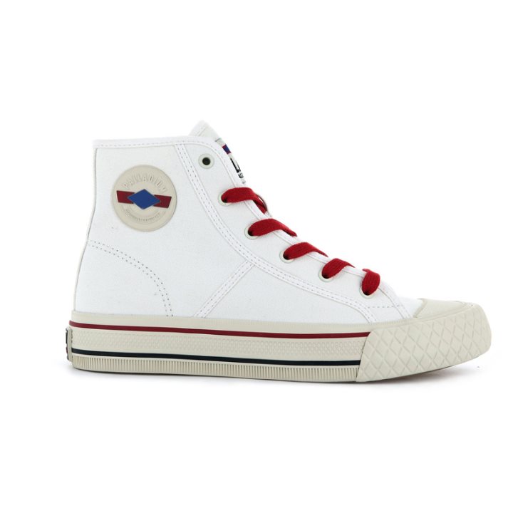 Palladium Palla Louvel High Tops Joggesko Dame Hvite | 378204-KIA