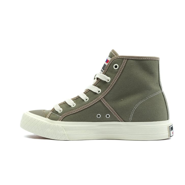 Palladium Palla Louvel High Tops Joggesko Dame Olivengrønne | 749863-QGR