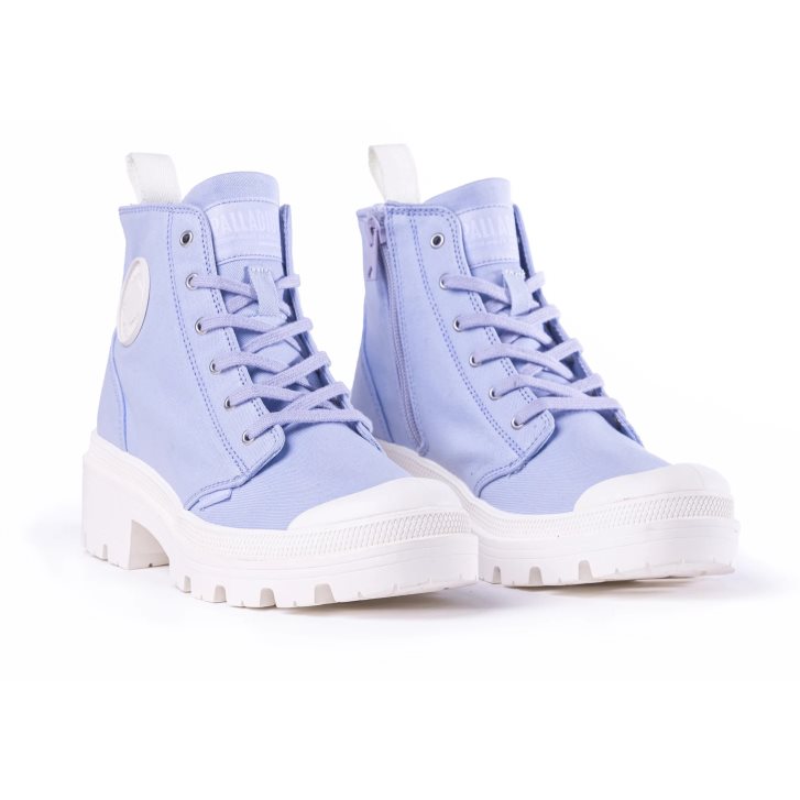 Palladium Pallabase Twill Støvler Dame Lavendel | 584021-XPK