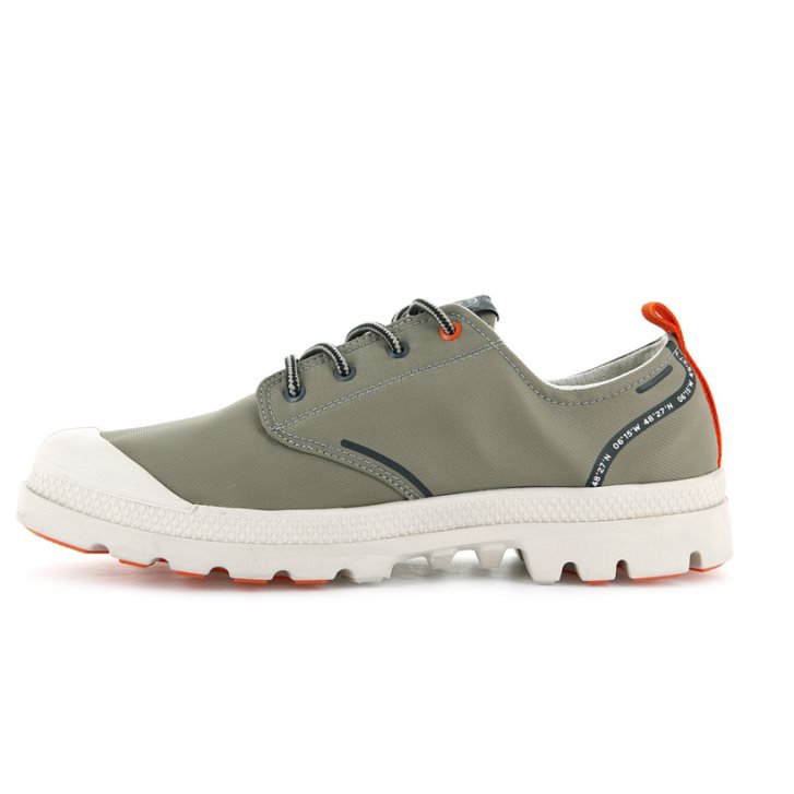 Palladium Pallafin RC LOW WP+ Oxford Sko Dame Olivengrønne | 364095-JNY