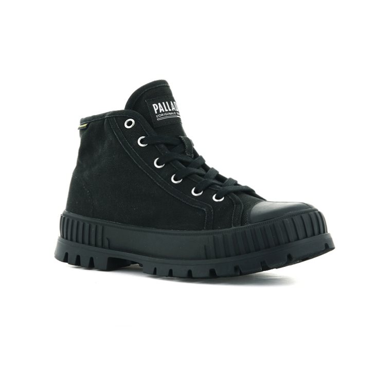 Palladium Pallashock Mid OG High Tops Joggesko Dame Svarte | 926084-OGJ