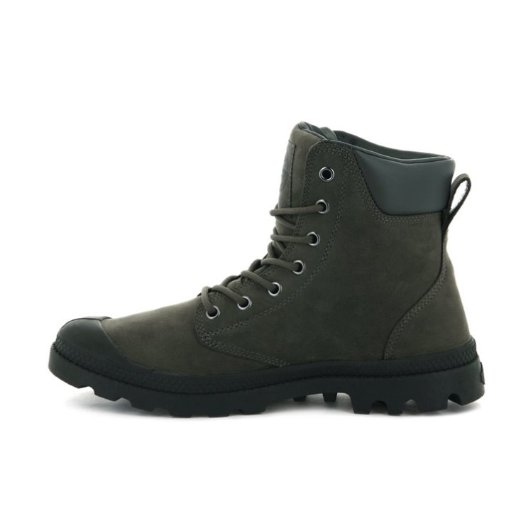 Palladium Pampa Cuff WP LUX Støvler Dame Olivengrønne | 123478-ATS