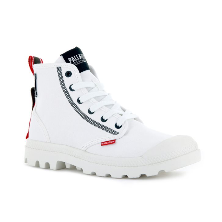 Palladium Pampa Dare 2 Survive Støvler Dame Hvite | 821360-GDC