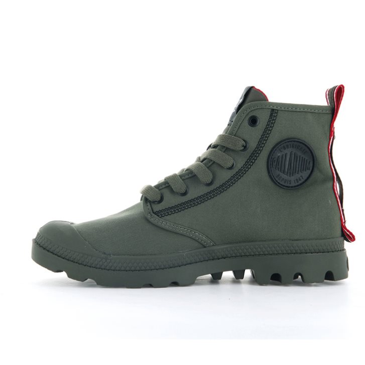 Palladium Pampa Dare 2 Survive Støvler Herre Olivengrønne | 452603-KLP