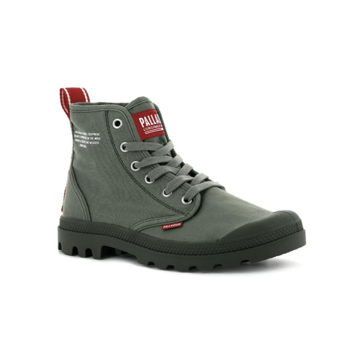 Palladium Pampa Hi Dare Støvler Herre Olivengrønne | 612590-MLY