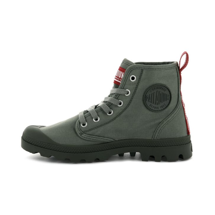 Palladium Pampa Hi Dare Støvler Herre Olivengrønne | 612590-MLY