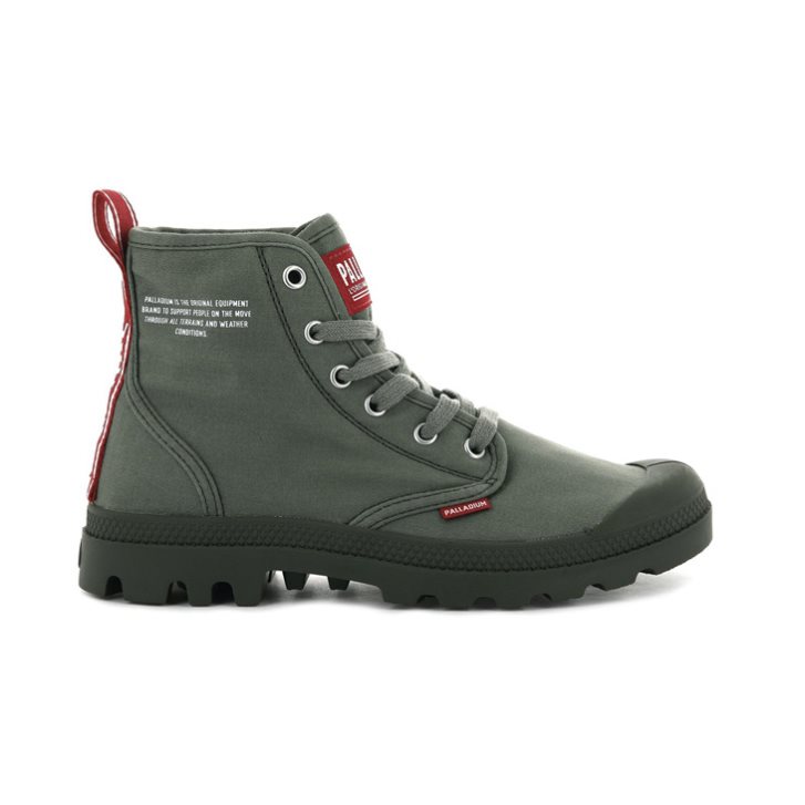 Palladium Pampa Hi Dare Støvler Herre Olivengrønne | 612590-MLY