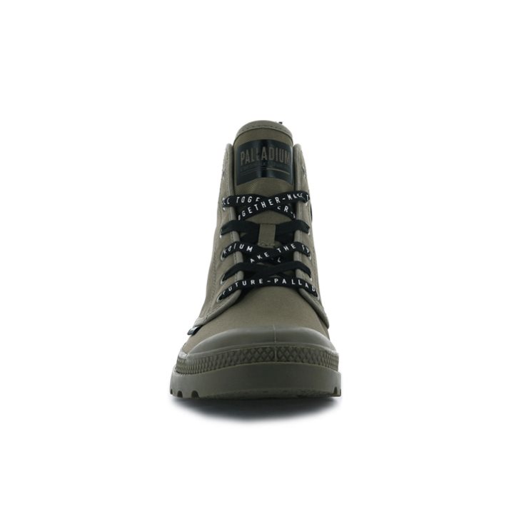 Palladium Pampa Hi Future Støvler Dame Olivengrønne | 617048-QMP