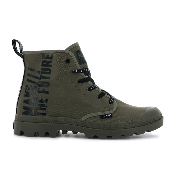 Palladium Pampa Hi Future Støvler Dame Olivengrønne | 617048-QMP