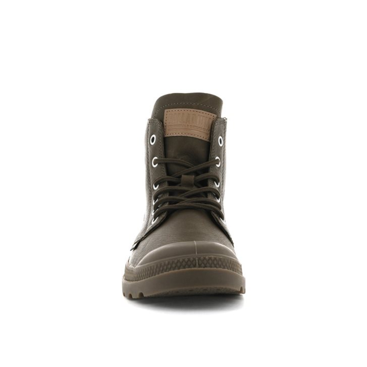 Palladium Pampa Hi Leather UL Støvler Dame Sjokolade | 723054-SEJ