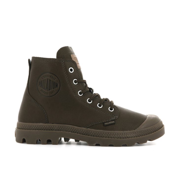 Palladium Pampa Hi Leather UL Støvler Dame Sjokolade | 723054-SEJ