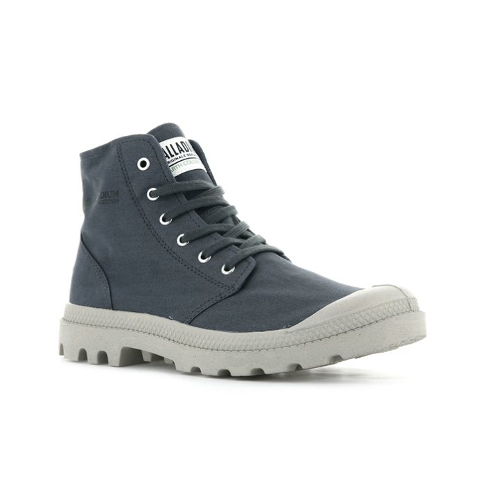 Palladium Pampa Hi Organic II Støvler Herre Marineblå | 890314-TIU