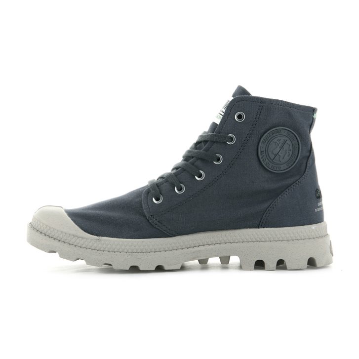 Palladium Pampa Hi Organic II Støvler Herre Marineblå | 890314-TIU