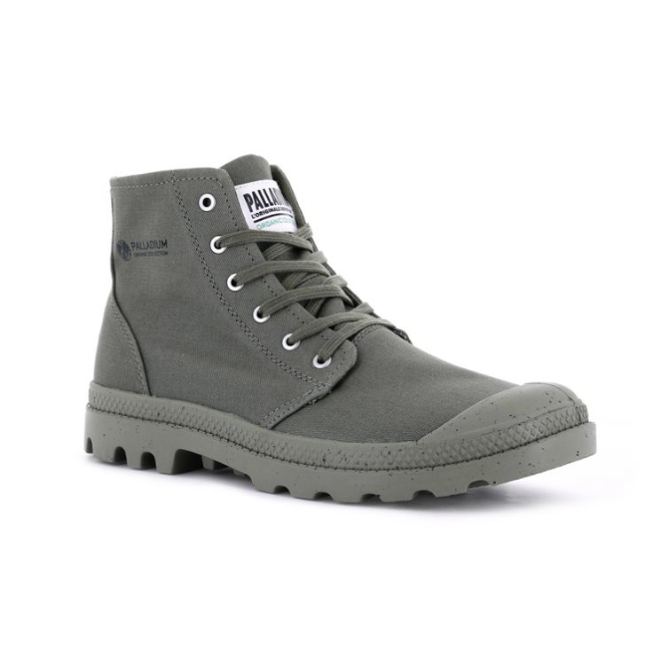 Palladium Pampa Hi Organic II Støvler Herre Grå | 894170-QYF