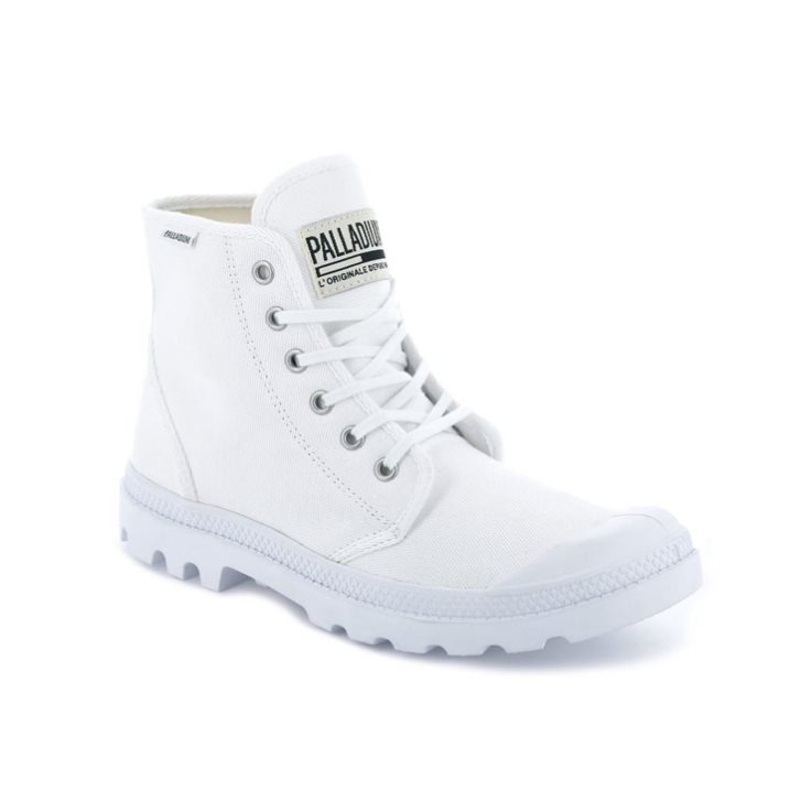 Palladium Pampa Hi Originale High Tops Joggesko Dame Hvite | 192738-XGE