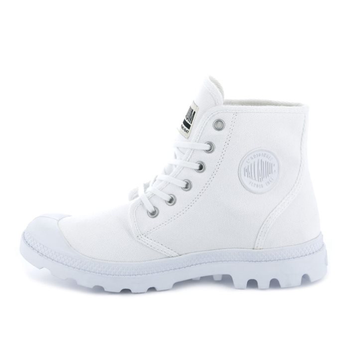 Palladium Pampa Hi Originale High Tops Joggesko Dame Hvite | 192738-XGE