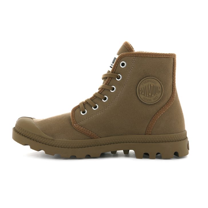 Palladium Pampa Hi Originale High Tops Joggesko Dame Brune | 297341-OJW