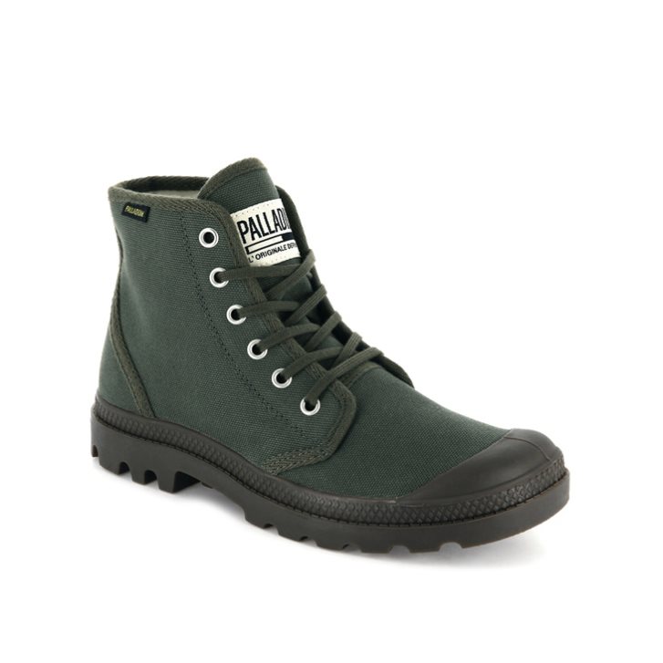 Palladium Pampa Hi Originale High Tops Joggesko Dame Olivengrønne | 601928-KNX