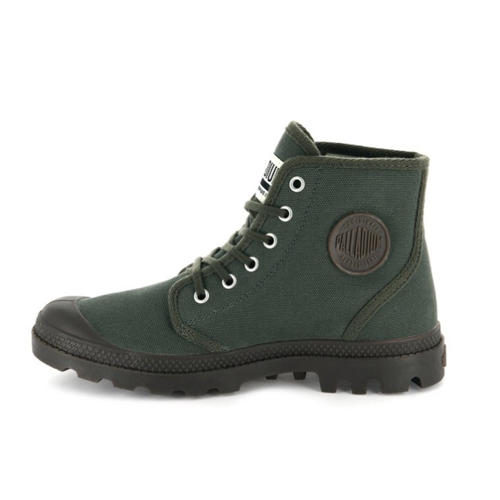 Palladium Pampa Hi Originale High Tops Joggesko Dame Olivengrønne | 601928-KNX