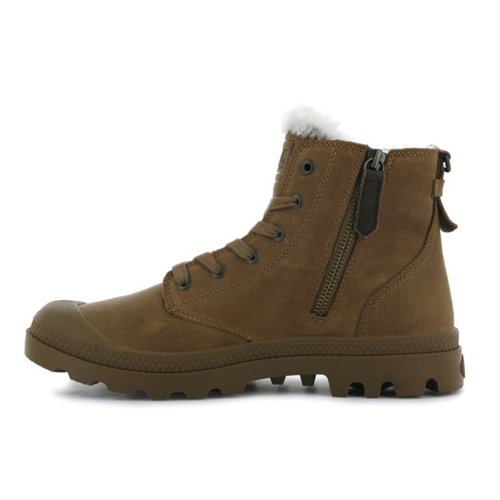 Palladium Pampa Hi Pilot Støvler Herre Brune | 487956-AJM