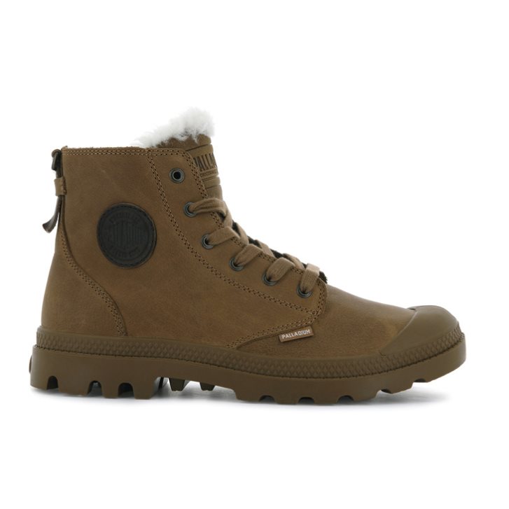 Palladium Pampa Hi Pilot Støvler Herre Brune | 487956-AJM