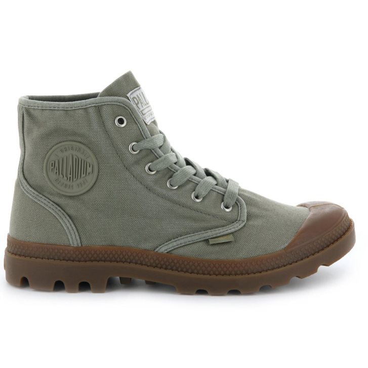 Palladium Pampa Hi Støvler Herre Olivengrønne | 629804-FEV