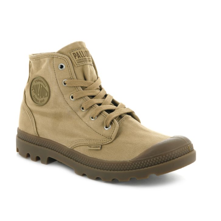 Palladium Pampa Hi Støvler Herre Olivengrønne | 742613-WVA