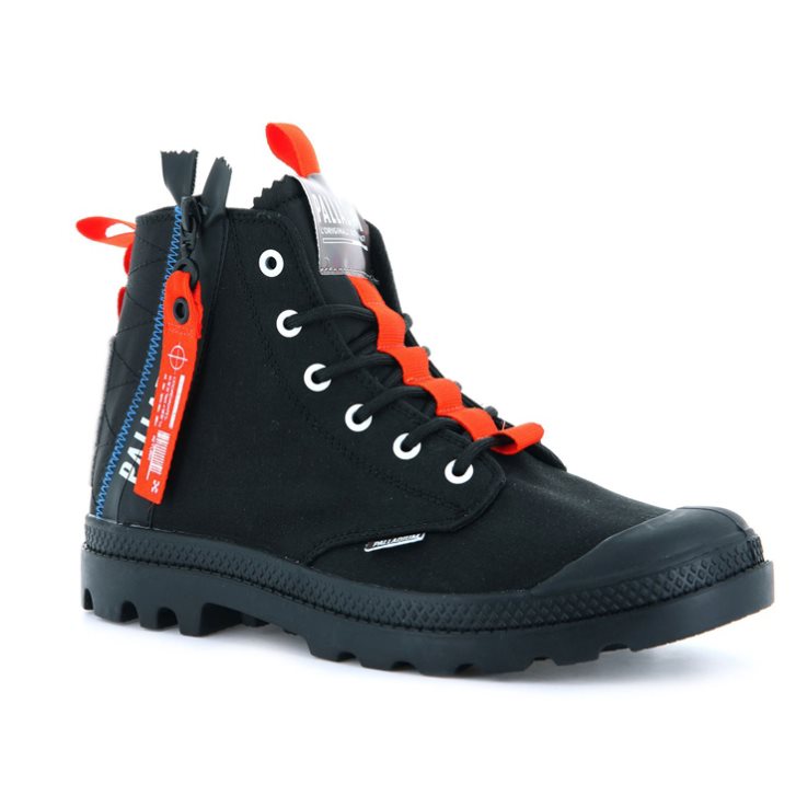 Palladium Pampa Hi Ticket To Earth Støvler Herre Svarte | 428076-MUV