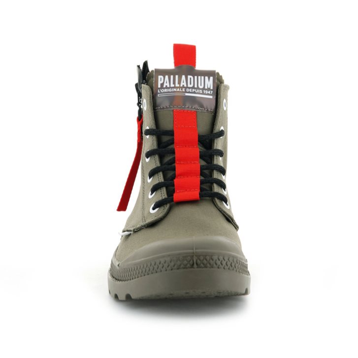 Palladium Pampa Hi Ticket To Earth Støvler Herre Olivengrønne | 936074-FBK