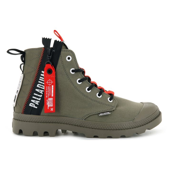 Palladium Pampa Hi Ticket To Earth Støvler Herre Olivengrønne | 936074-FBK