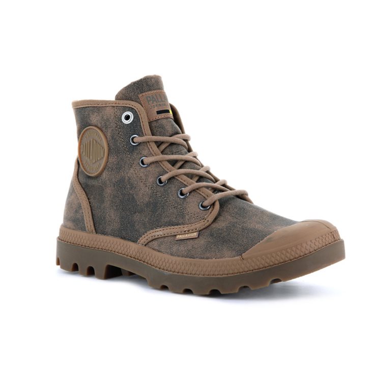 Palladium Pampa Hi WAX Støvler Dame Brune | 725961-HIS