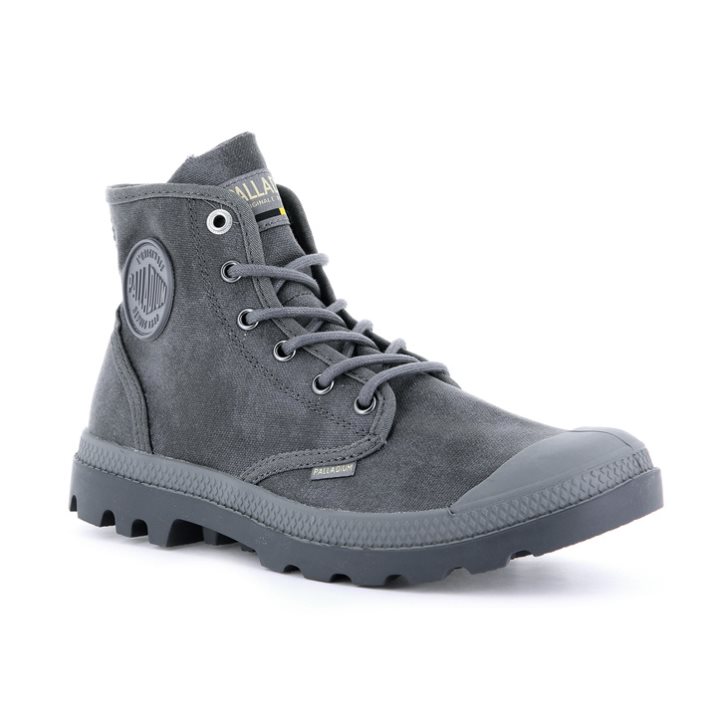 Palladium Pampa Hi WAX Støvler Dame Grå | 439570-ZJM