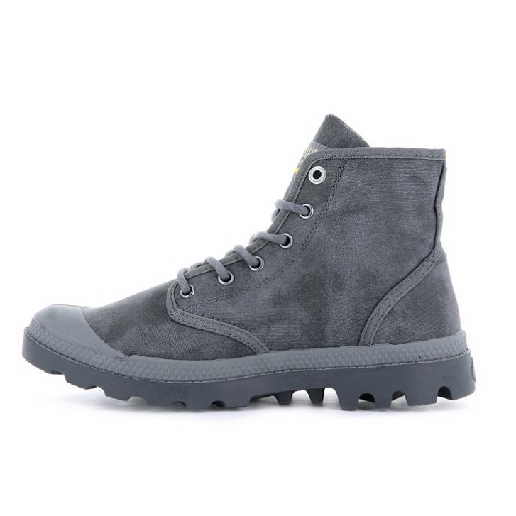 Palladium Pampa Hi WAX Støvler Dame Grå | 439570-ZJM