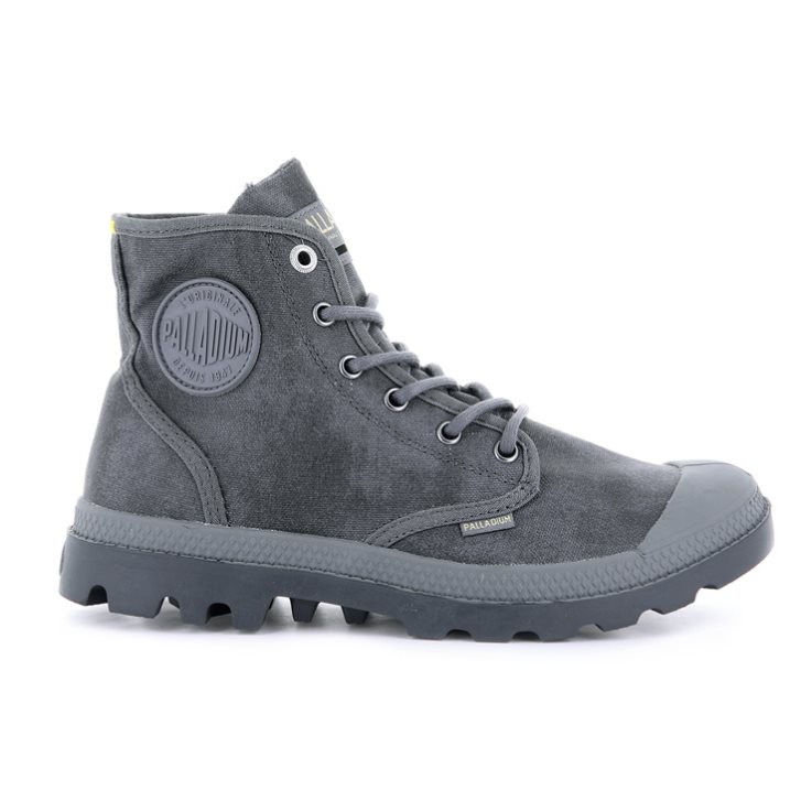 Palladium Pampa Hi WAX Støvler Dame Grå | 439570-ZJM