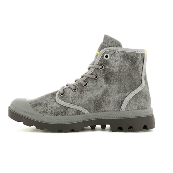 Palladium Pampa Hi WAX Støvler Dame Grå | 902385-XHN