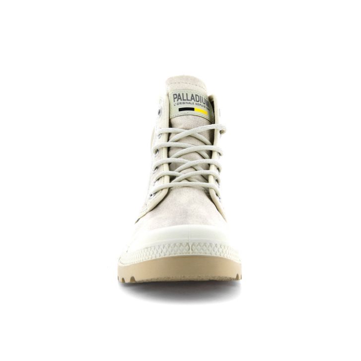 Palladium Pampa Hi WAX Støvler Dame Lyse Grå | 413975-GYT